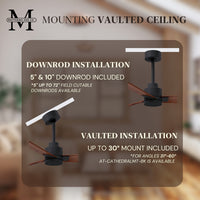 Alessandra 3-Blade Ceiling Fan Without Light Kit