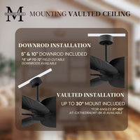 Alessandra Tropical 5-Blade Ceiling Fan Without Light Kit