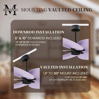 Alessandra Tropical 5-Blade Ceiling Fan Without Light Kit