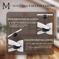 Alessandra Tropical 5-Blade Ceiling Fan Without Light Kit