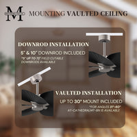 Alessandra Tropical 5-Blade Ceiling Fan Without Light Kit