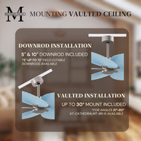 Alessandra Tropical 5-Blade Ceiling Fan Without Light Kit