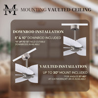 Alessandra Tropical 5-Blade Ceiling Fan Without Light Kit