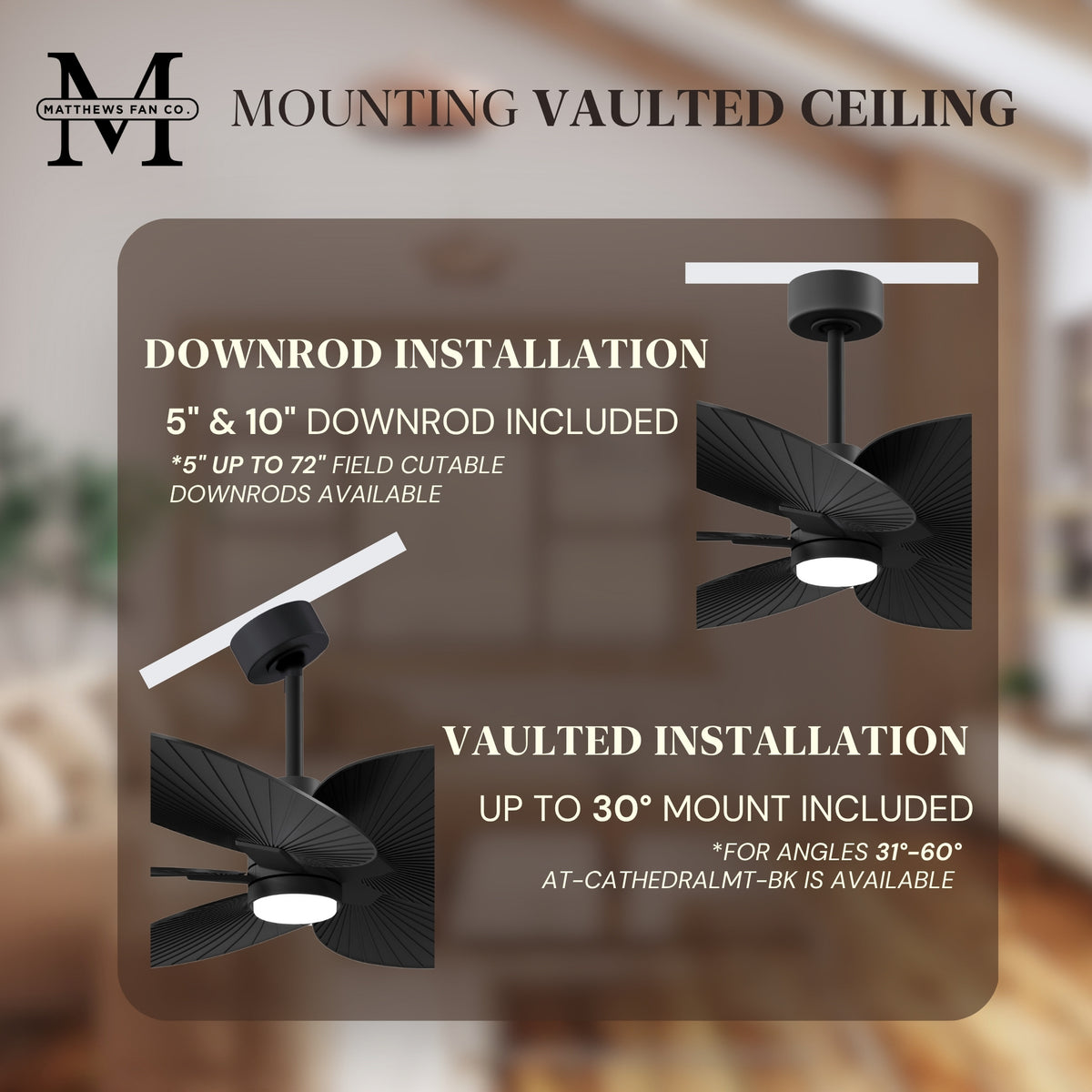 Alessandra Tropical 5-Blade Ceiling Fan with LED Light