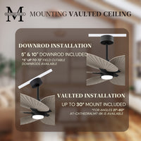 Alessandra Tropical 5-Blade Ceiling Fan with LED Light