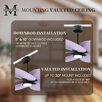 Alessandra Tropical 5-Blade Ceiling Fan with LED Light