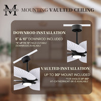 Alessandra Tropical 5-Blade Ceiling Fan with LED Light