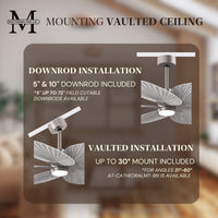 Alessandra Tropical 5-Blade Ceiling Fan with LED Light