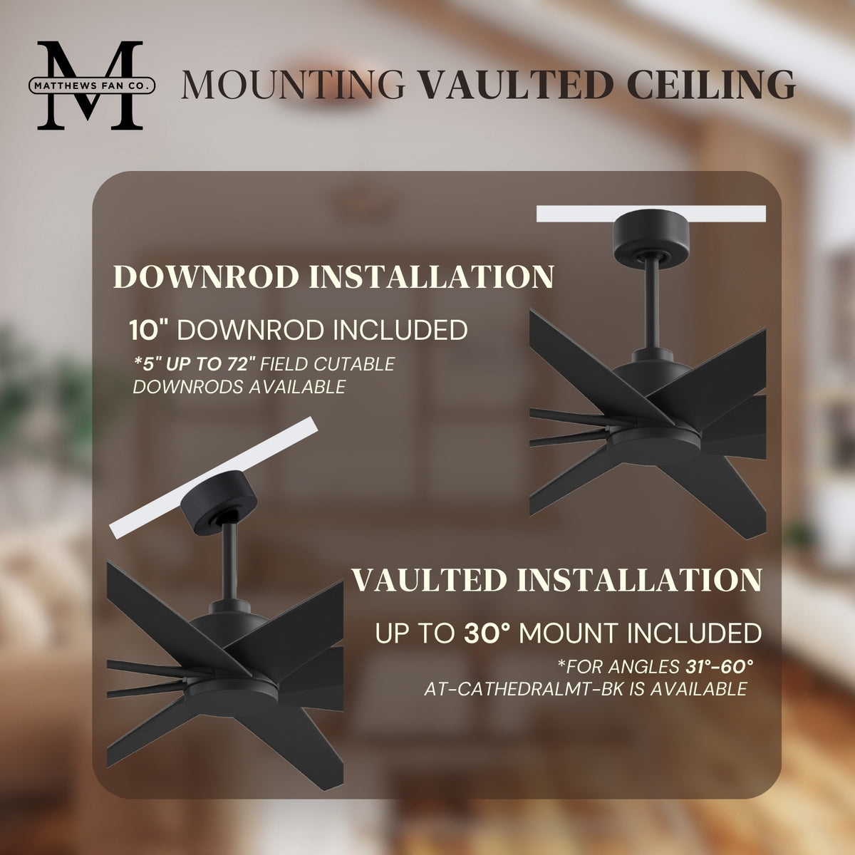 64-Inch Ariella 8-Blade Ceiling Fan Without Light Kit