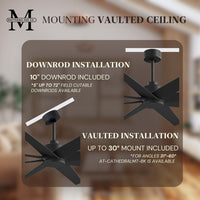 64-Inch Ariella 8-Blade Ceiling Fan Without Light Kit