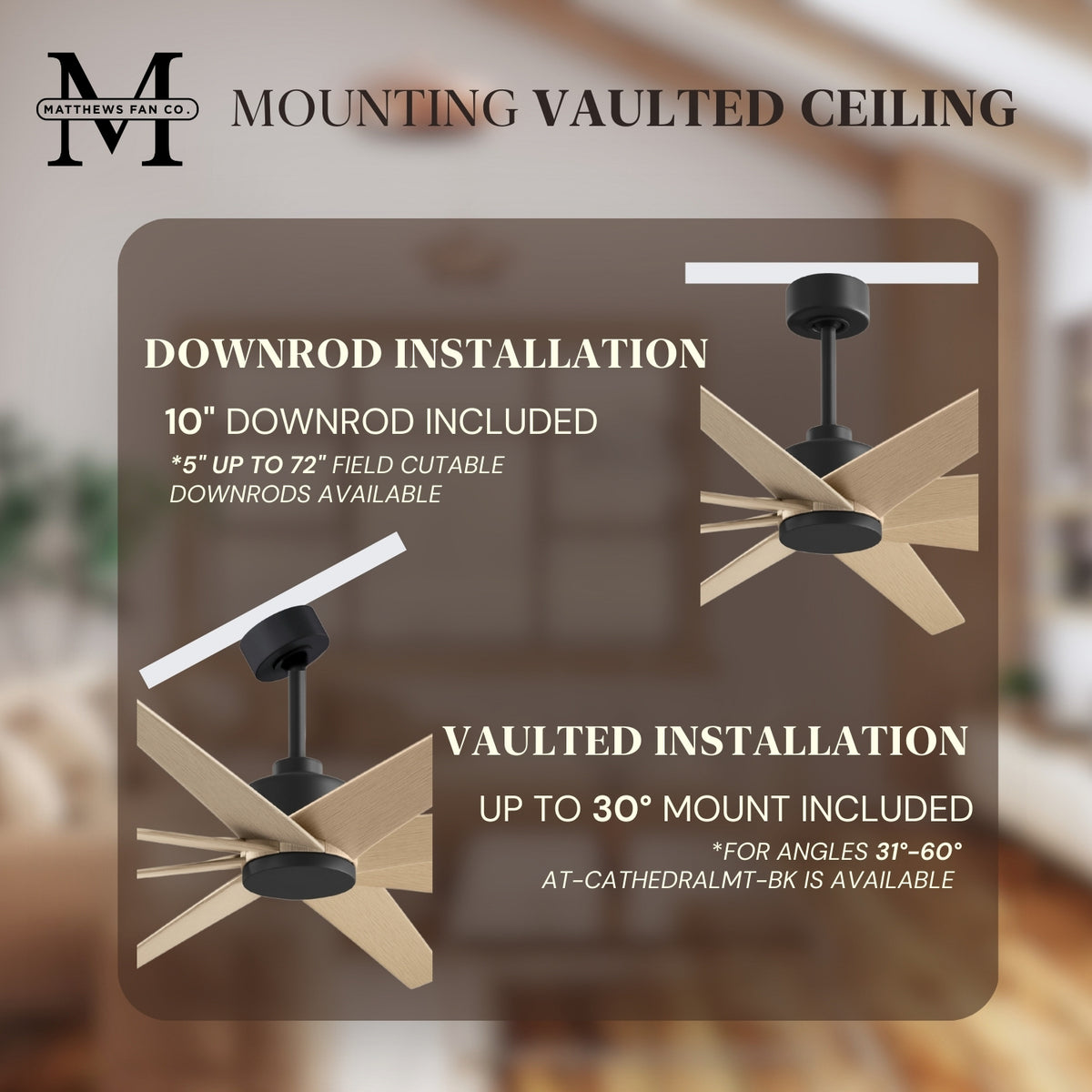 64-Inch Ariella 8-Blade Ceiling Fan Without Light Kit