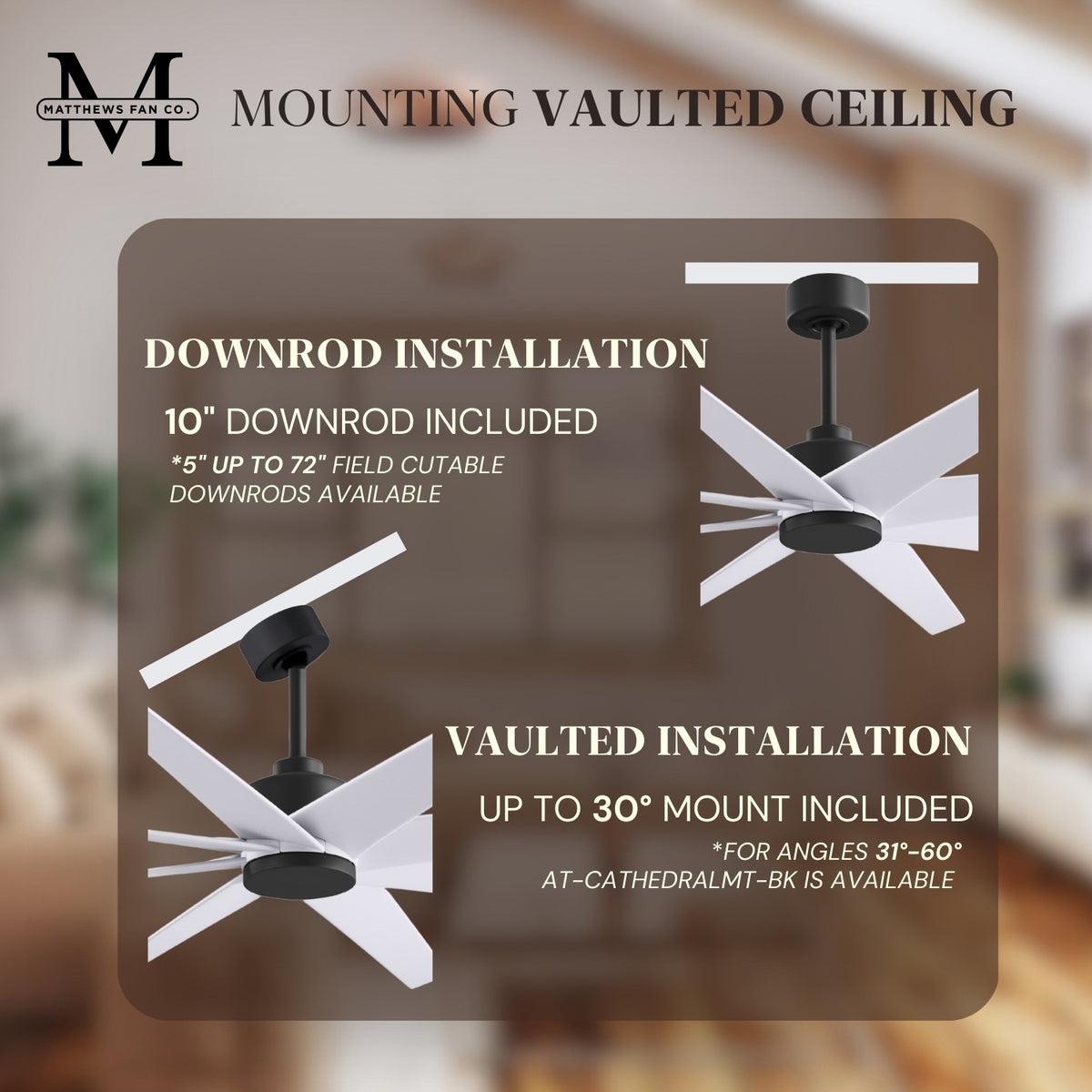 64-Inch Ariella 8-Blade Ceiling Fan Without Light Kit