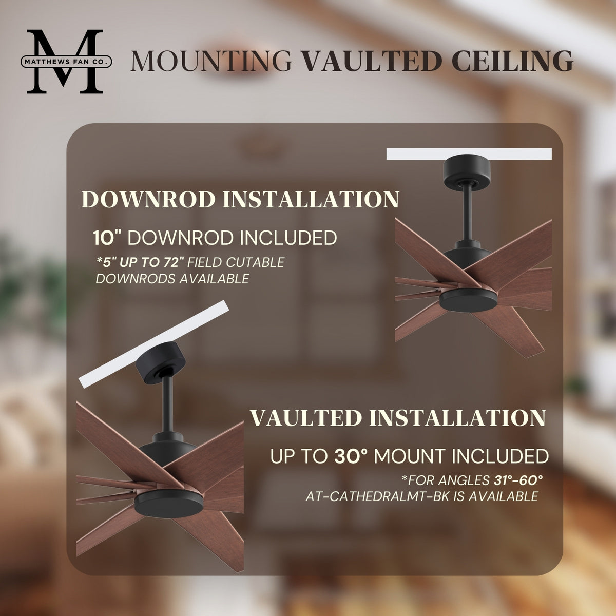 64-Inch Ariella 8-Blade Ceiling Fan Without Light Kit