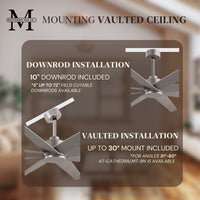 64-Inch Ariella 8-Blade Ceiling Fan Without Light Kit