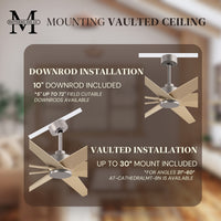64-Inch Ariella 8-Blade Ceiling Fan Without Light Kit