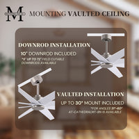 64-Inch Ariella 8-Blade Ceiling Fan Without Light Kit