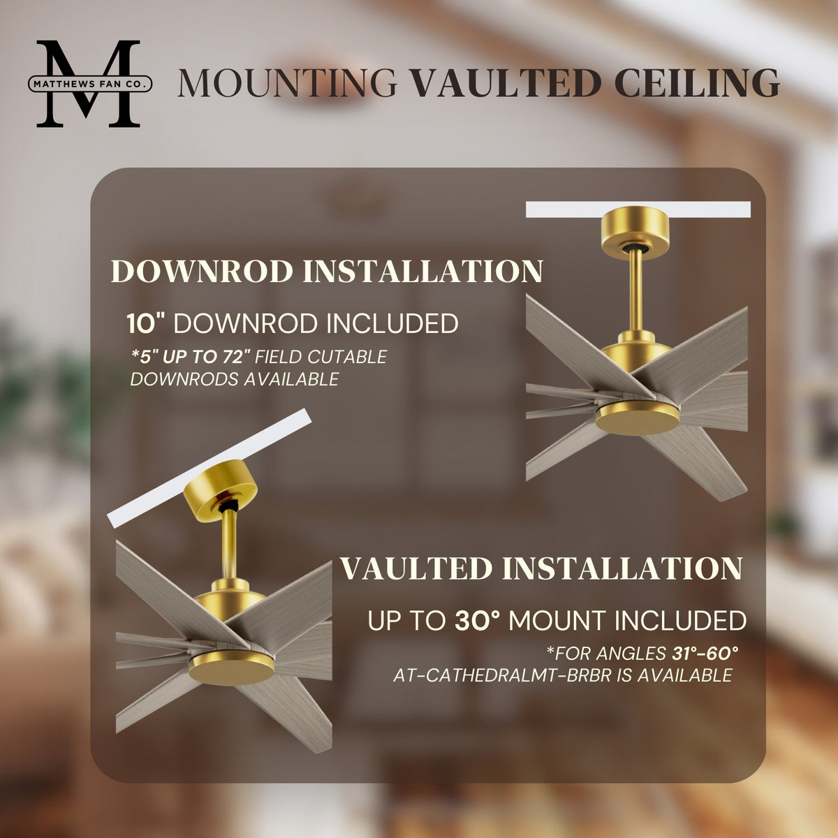 64-Inch Ariella 8-Blade Ceiling Fan Without Light Kit