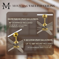 64-Inch Ariella 8-Blade Ceiling Fan Without Light Kit