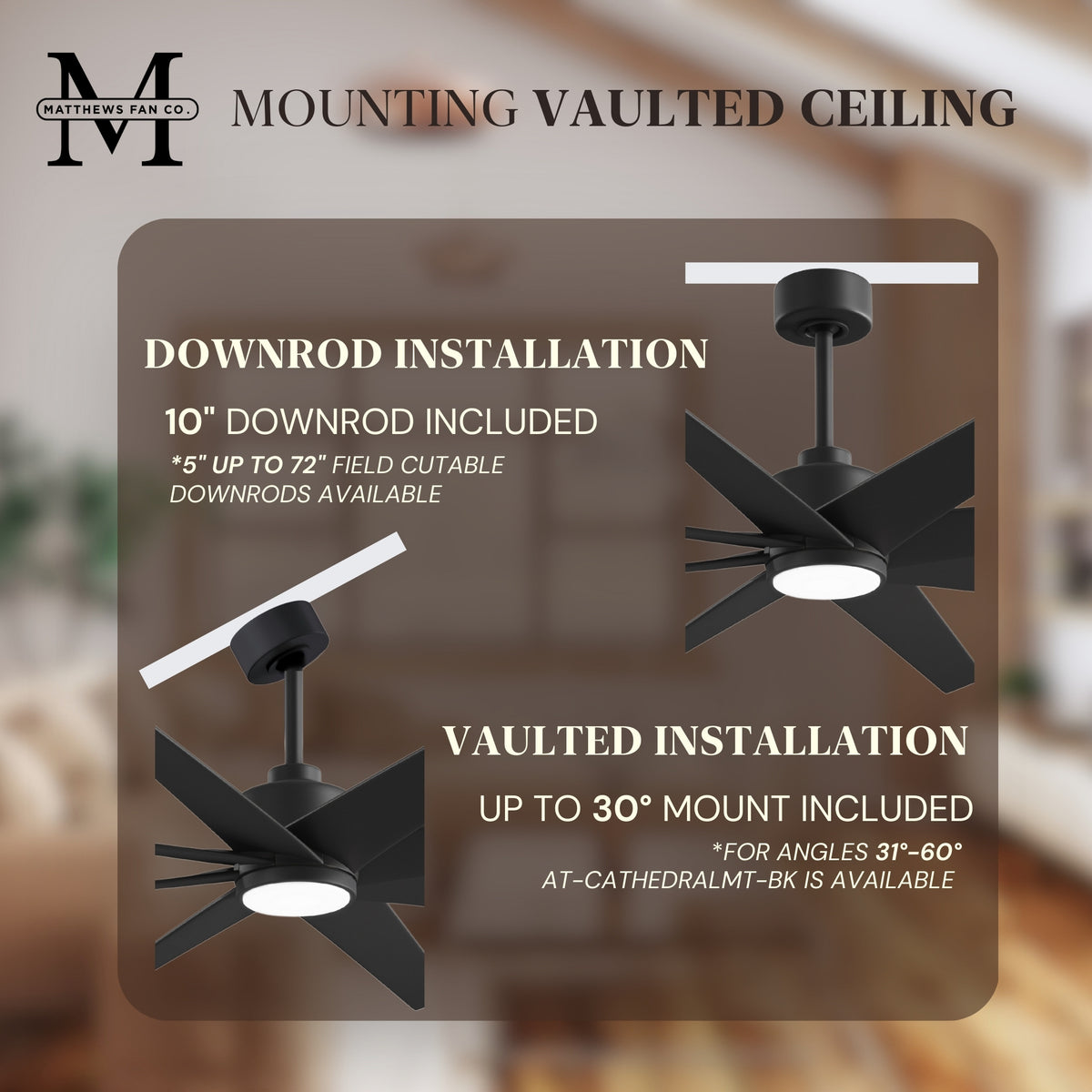 64-inch Ariella 8-Blade Ceiling Fan with LED Light