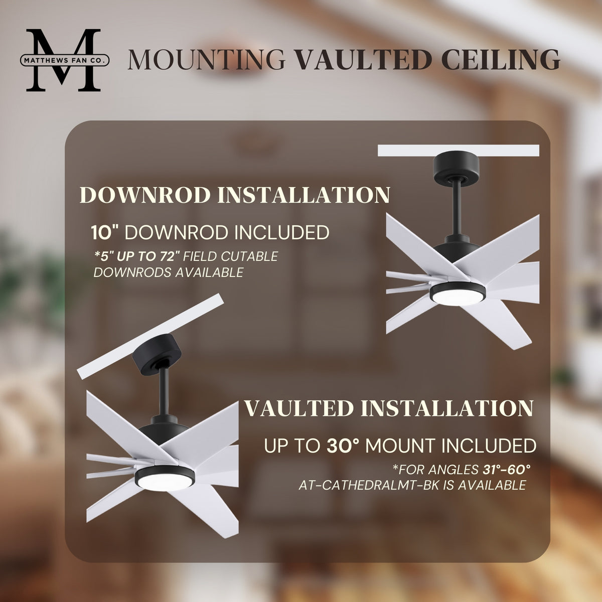64-inch Ariella 8-Blade Ceiling Fan with LED Light
