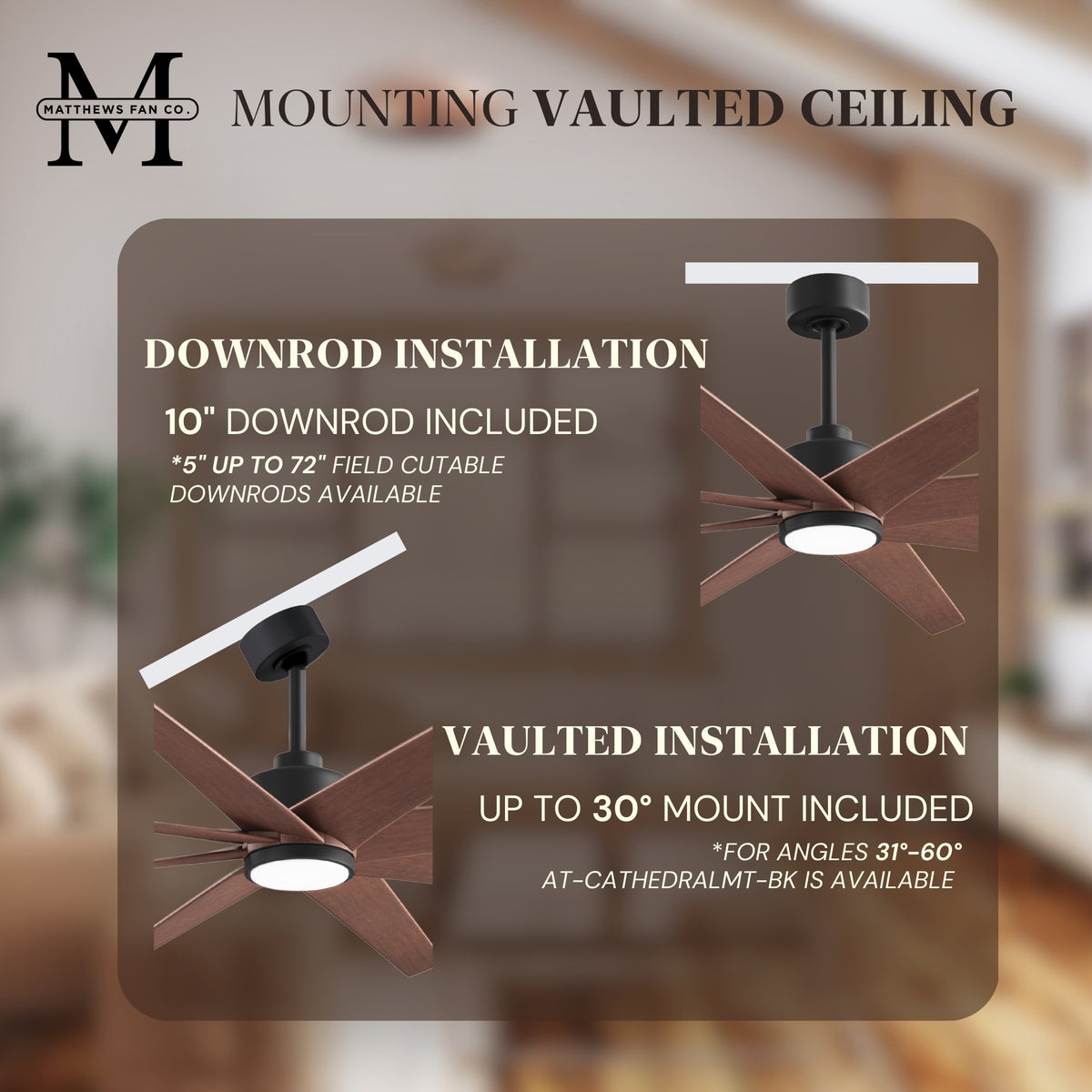64-inch Ariella 8-Blade Ceiling Fan with LED Light