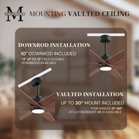 64-inch Ariella 8-Blade Ceiling Fan with LED Light