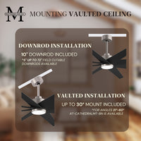 64-inch Ariella 8-Blade Ceiling Fan with LED Light