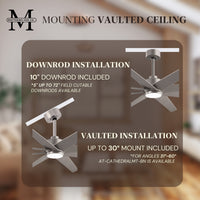 64-inch Ariella 8-Blade Ceiling Fan with LED Light