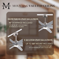 64-inch Ariella 8-Blade Ceiling Fan with LED Light