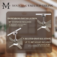 64-inch Ariella 8-Blade Ceiling Fan with LED Light