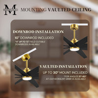 64-inch Ariella 8-Blade Ceiling Fan with LED Light