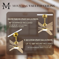 64-inch Ariella 8-Blade Ceiling Fan with LED Light
