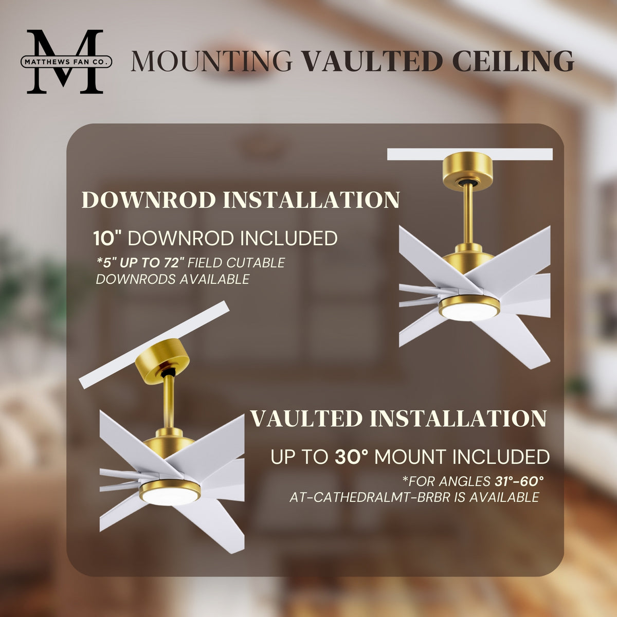 64-inch Ariella 8-Blade Ceiling Fan with LED Light