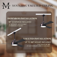52-Inch Donaire 3-Blade Ceiling Fan with LED Light