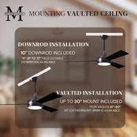 52-Inch Donaire 3-Blade Ceiling Fan with LED Light