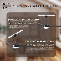 52-Inch Donaire 3-Blade Ceiling Fan with LED Light