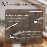 52-Inch Donaire 3-Blade Ceiling Fan with LED Light