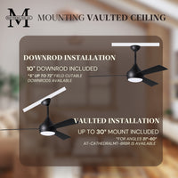 52-Inch Donaire 3-Blade Ceiling Fan with LED Light