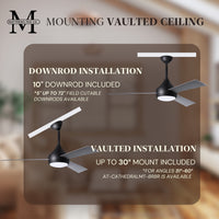 52-Inch Donaire 3-Blade Ceiling Fan with LED Light