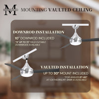 52-Inch Donaire 3-Blade Ceiling Fan with LED Light