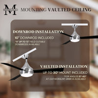 52-Inch Donaire 3-Blade Ceiling Fan with LED Light