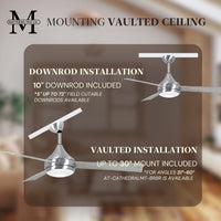 52-Inch Donaire 3-Blade Ceiling Fan with LED Light