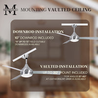 52-Inch Donaire 3-Blade Ceiling Fan with LED Light