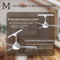 52-Inch Donaire 3-Blade Ceiling Fan with LED Light