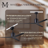 56-Inch Eliza 3-Blade Ceiling Fan Without Light Kit