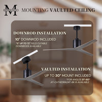 56-Inch Eliza 3-Blade Ceiling Fan Without Light Kit