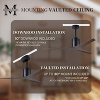 56-Inch Eliza 3-Blade Ceiling Fan Without Light Kit