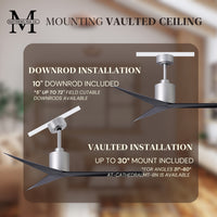56-Inch Eliza 3-Blade Ceiling Fan Without Light Kit