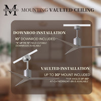 56-Inch Eliza 3-Blade Ceiling Fan Without Light Kit
