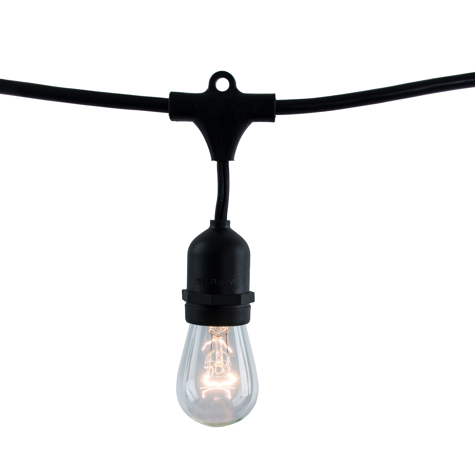 48-foot S14 Incandescent String Light Kit with 2700K, 2-Pack